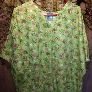 Scrub top Lime Green size 3x